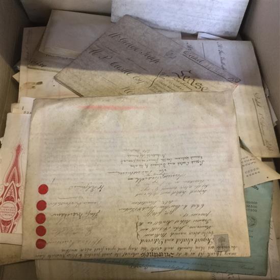 Collection Deeds, ledgers, mortgage documents etc relating to Tamplins Brewery